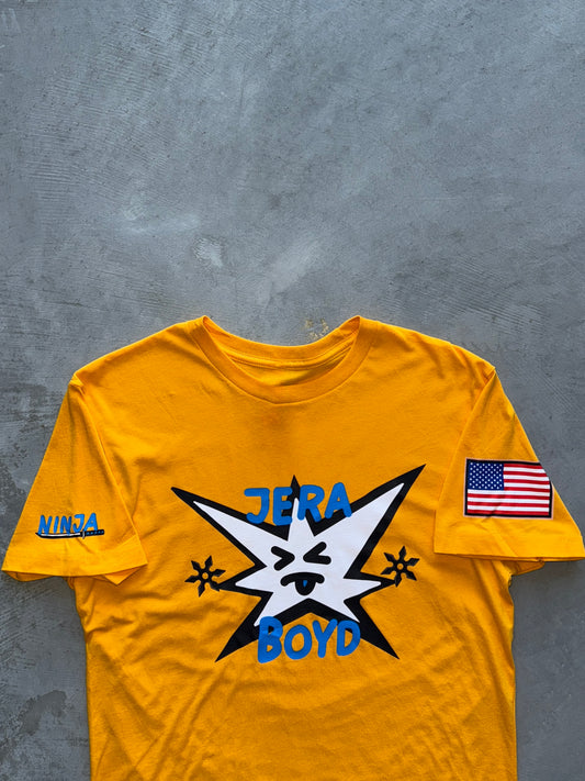 Gold STAR tee "Ninja Stars"