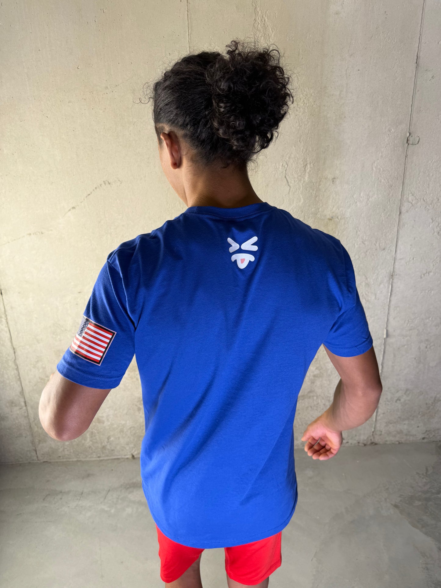 Royal Blue STAR Tee "Nunchucks"