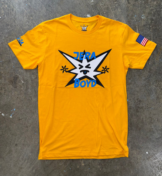 Gold STAR tee "Ninja Stars"